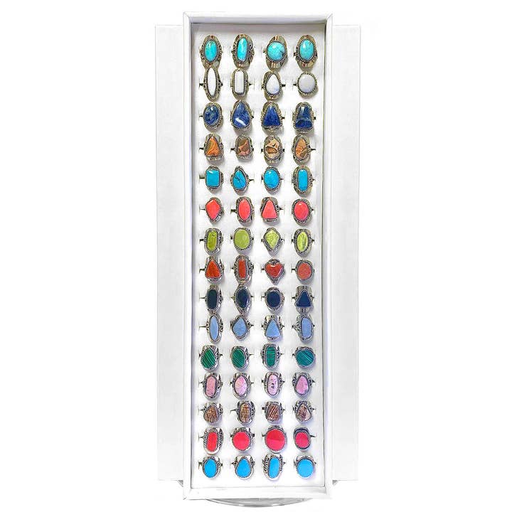 240 Pcs Assorted Ring Tray 4-Sided Tall Display for wholesale by Pichincha