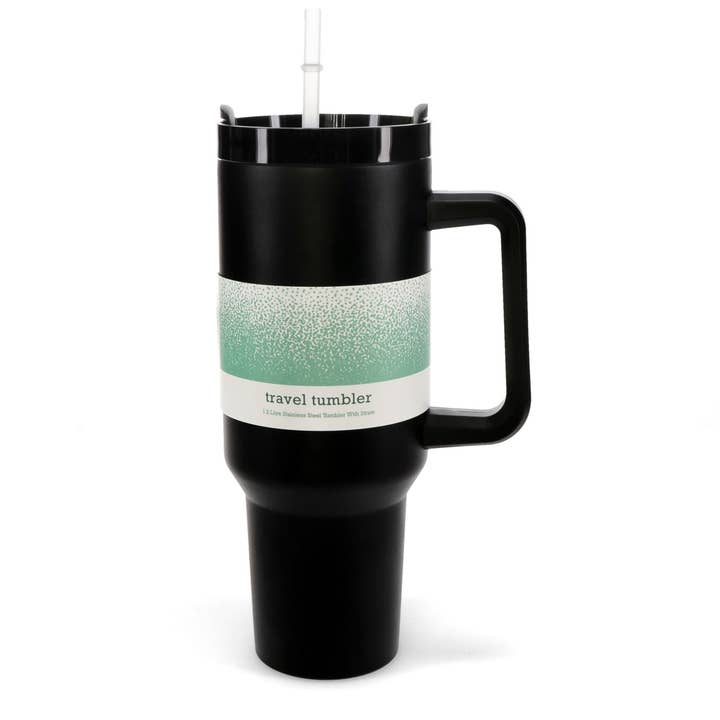 Rex B2B - UK – wholesale Insulated mug/tumbler – Travel Tumbler With Handle (1.2Ltr) - Black