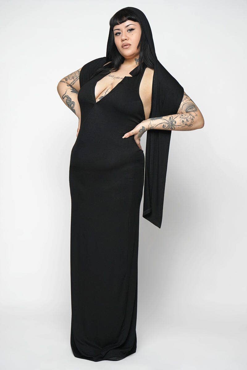 NOCTEX - Wholesale Dress - Women's - Soteria Dress and Hood6