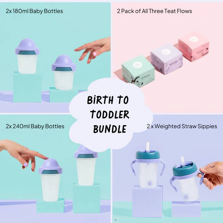 Ensemble ultime de la naissance au tout-petit Vert/Violet pour la vente par Little Stackers