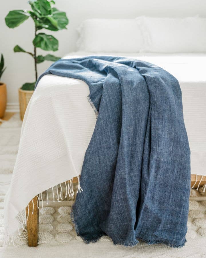 Creative Women - Wholesale Throw Blanket - Stone Washed Linen Throw Blanket6