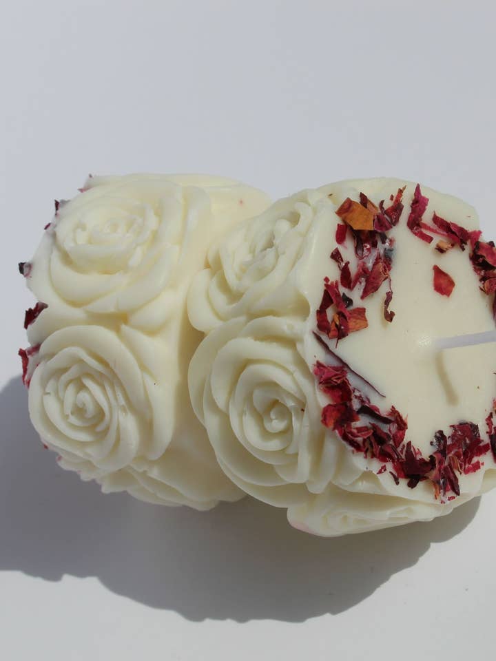 Rose Curvy - Candela Tealight per la vendita all'ingrosso da parte di Prechi creations