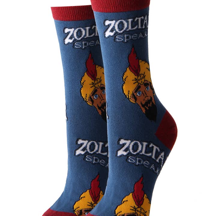Zoltar Speaks Again | Chaussettes drôles en coton pour femmes pour la vente par Oooh Yeah/Sock It Up/Oooh Geez Slippers