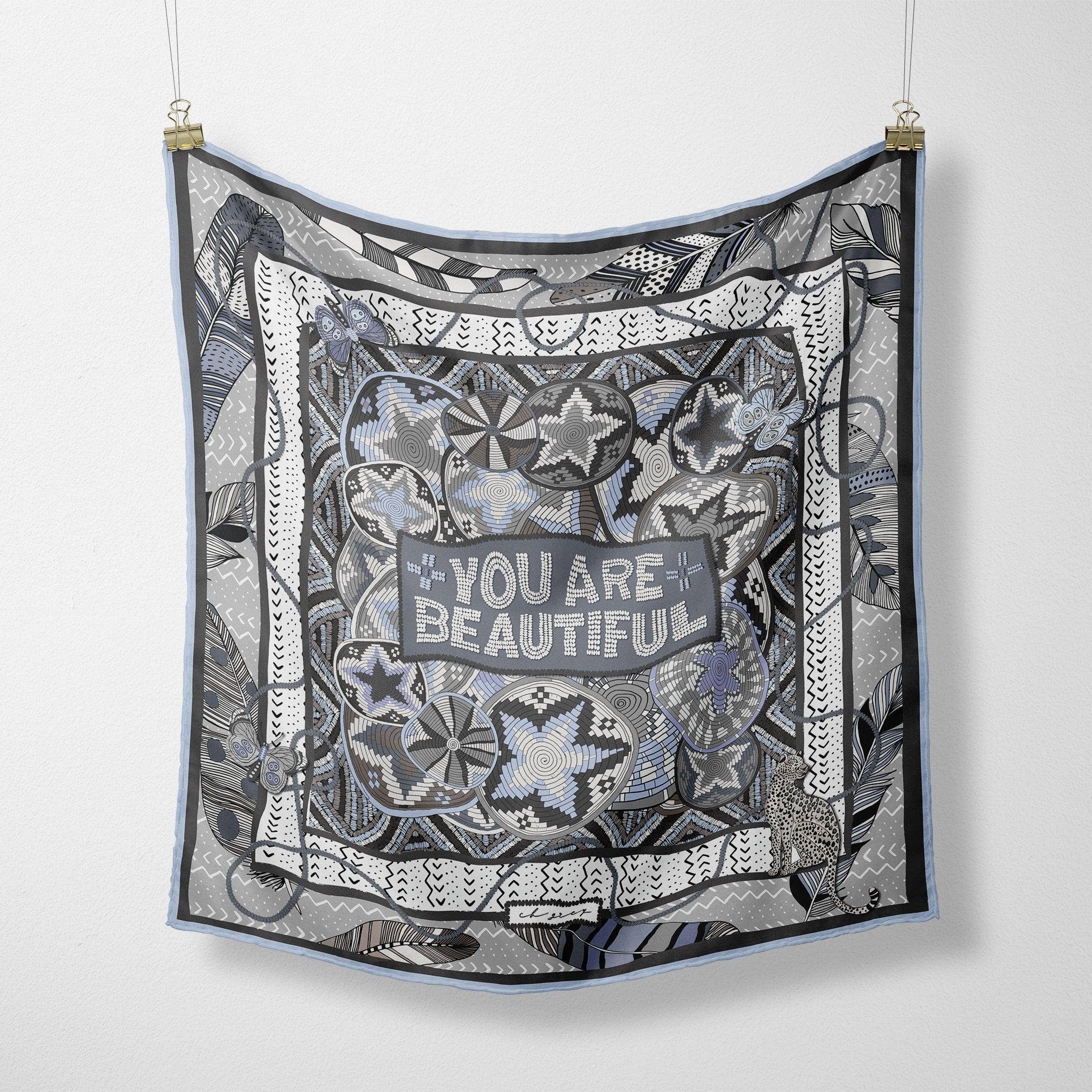 CB Grey - Wholesale Scarf - Women's - The Coco Silk Scarf