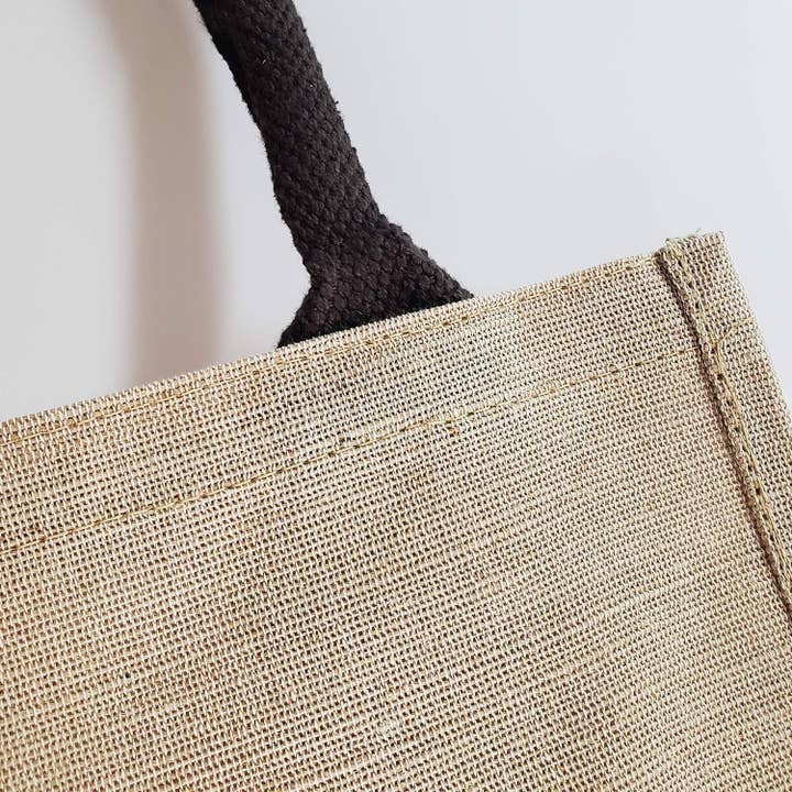 Alo Organic International - Wholesale Tote Bag - Unisex - Jute & Cotton Blend Juco Totes with Laminated Interior4