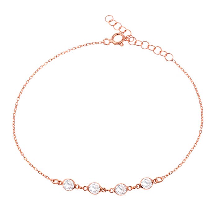 Solitaire 925 Sterling Silver Bangle for wholesale by Azuris Silver