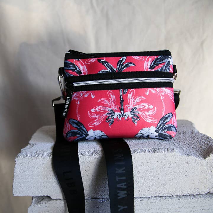 Belt Bag Bag in Banana Bungalow - Coral for wholesale by Libby Watkins