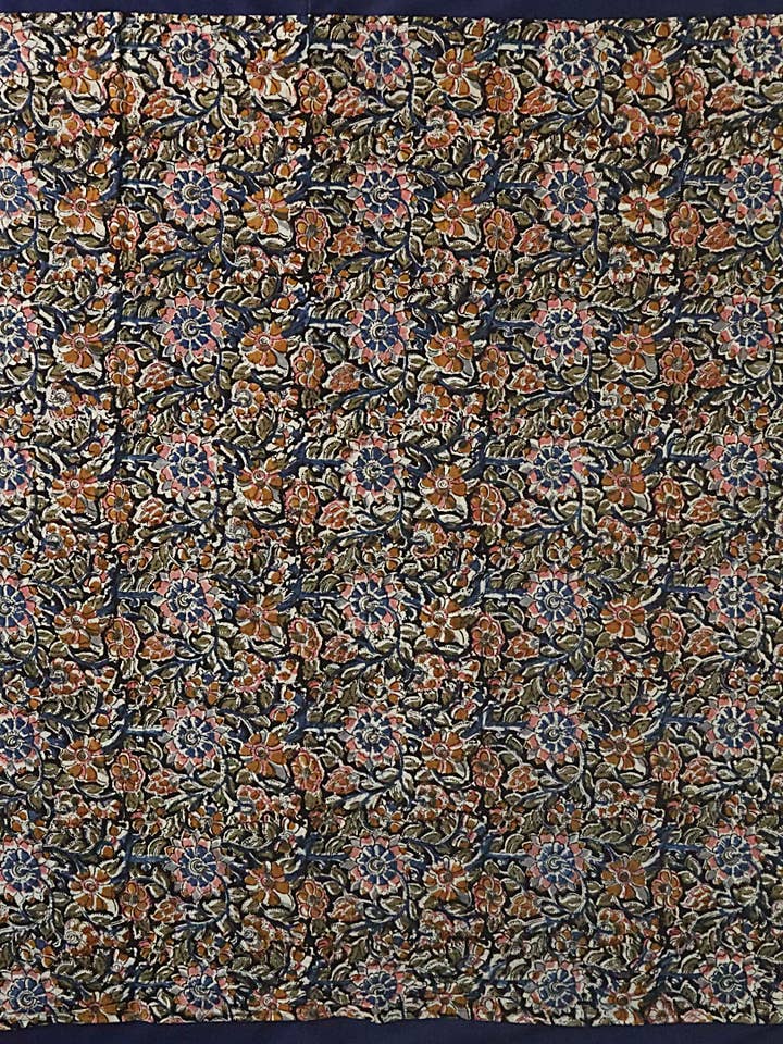 XL1005 — Bomulds XL Tørklæde (44" × 44") - Håndbloktrykt for engroshandel hos White Lotus Fashions