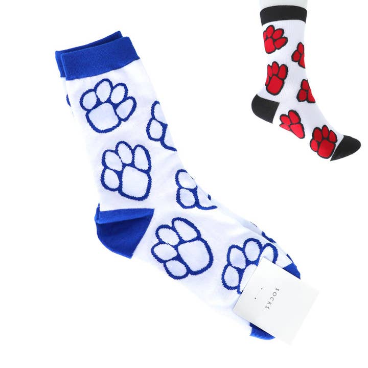 SP Sophia Collection - Wholesale Socks - Women's - Paw Print Cotton Knit Women's Crew Socks4