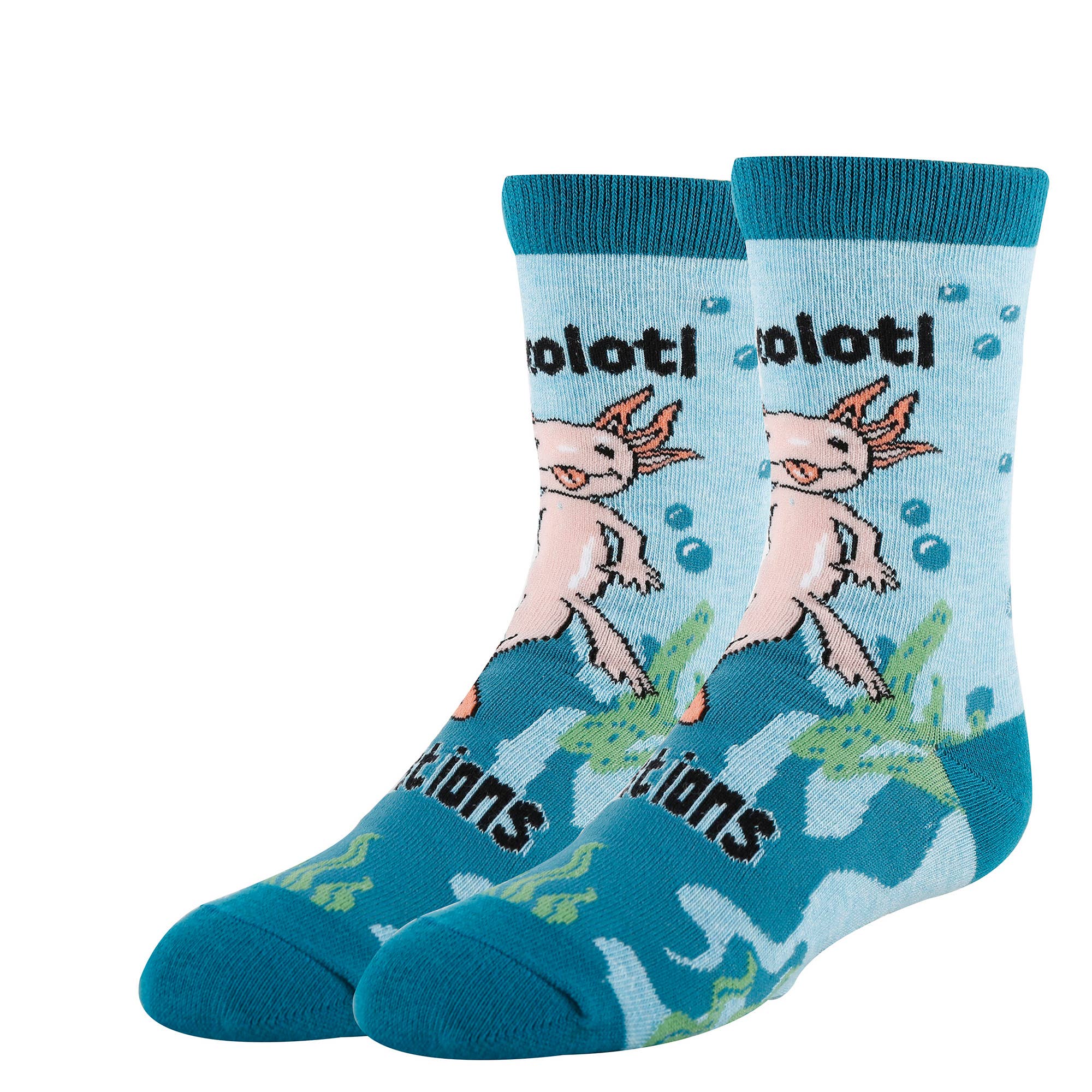 Oooh Yeah/Sock It Up/Oooh Geez Slippers - Wholesale Socks - Kids - Axoloti Spirit | Kids' Funny Saying Cotton Crew Socks1