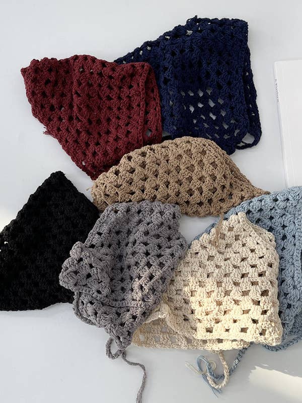 Gehaakte opengewerkte haarband voor wholesale door Funkyrel® Atzbranding Limited