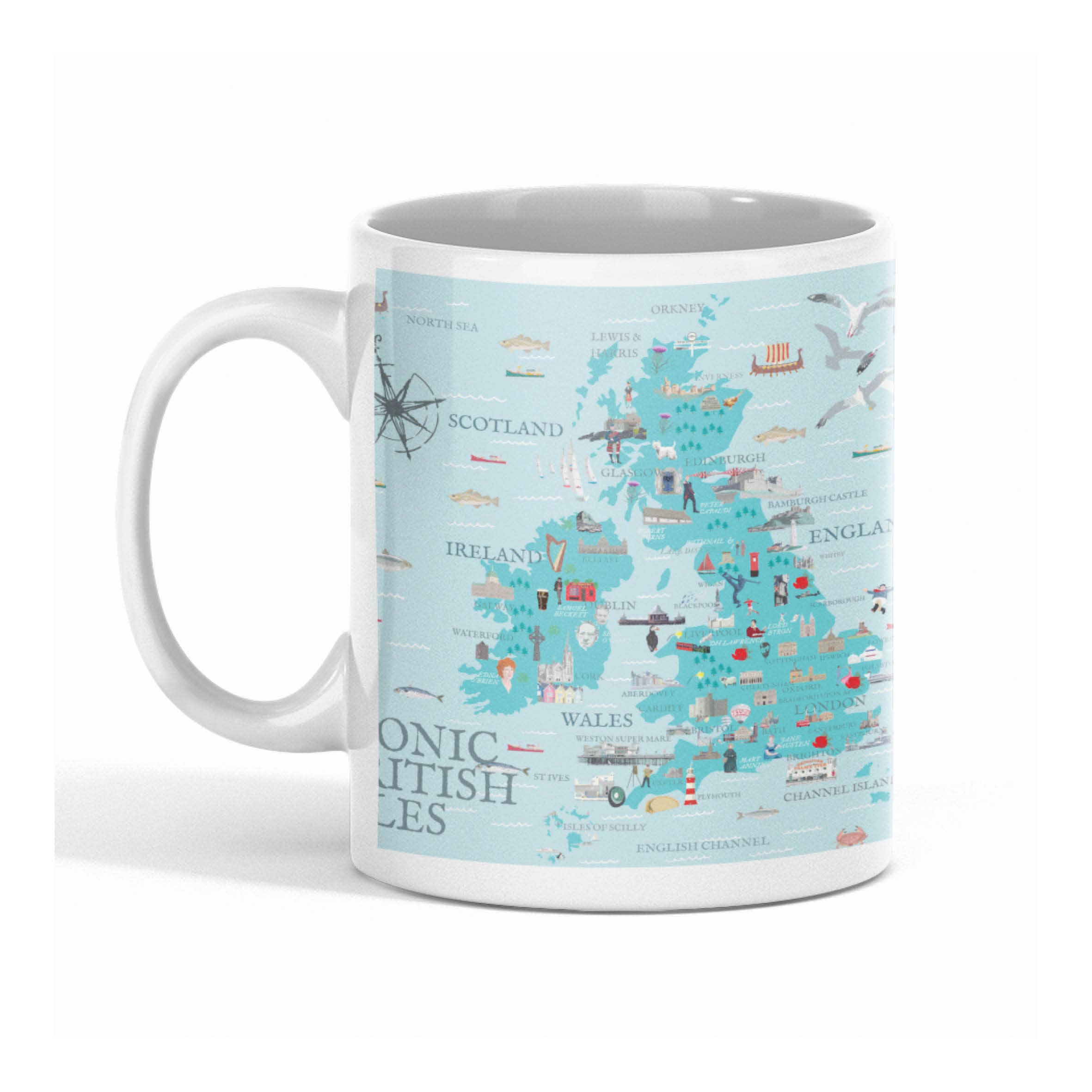 Betty Boyns Designs – wholesale Coffee mug – ILLUSTRATED MAP MUGS36