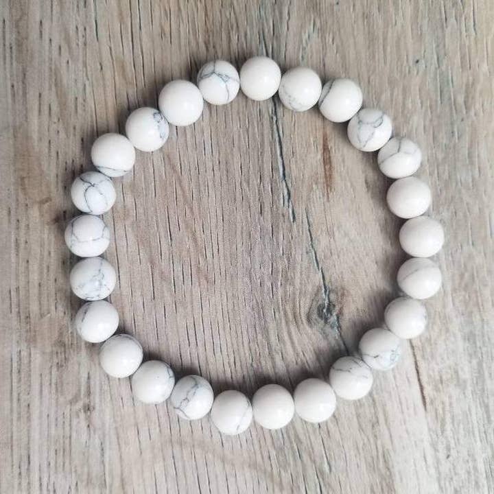 Elle Brands LLC - Vendita all'ingrosso Bracciale con perline - Bracciale elastico Howlite