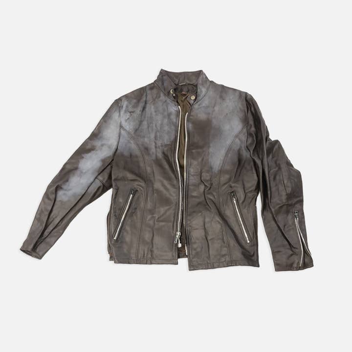 Vintage Brown Leather Jacket for wholesale by The Era NYC