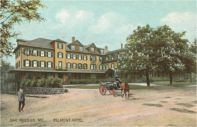 Found Image Press - Wholesale Sticker - Sticker ME-50 Belmont Hotel, Bar Harbor0