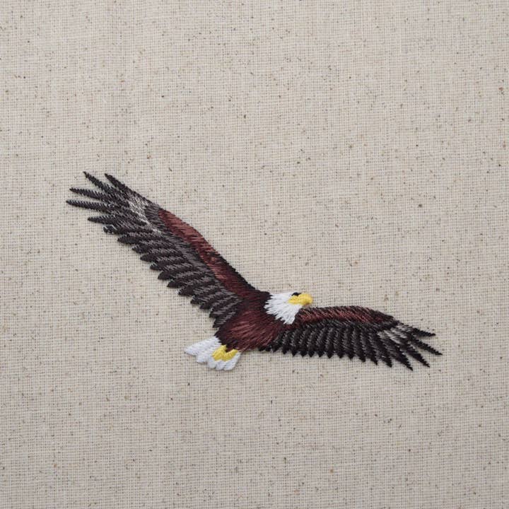 Wholesale Applique - Wholesale Patch - American Bald Eagle - Soaring - Bird - Iron on Embroidered Patch