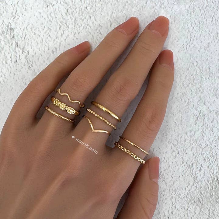 Mint15 - Wholesale Band/Stacked Ring - Basic Stacking Ring (bigger size)1