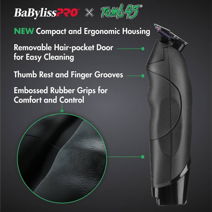 Salon Equipment Pros - Wholesale Electric shaver – Men’s - BaByliss PRO x Tomb45 Professional Wireless-Charging Trimmer1
