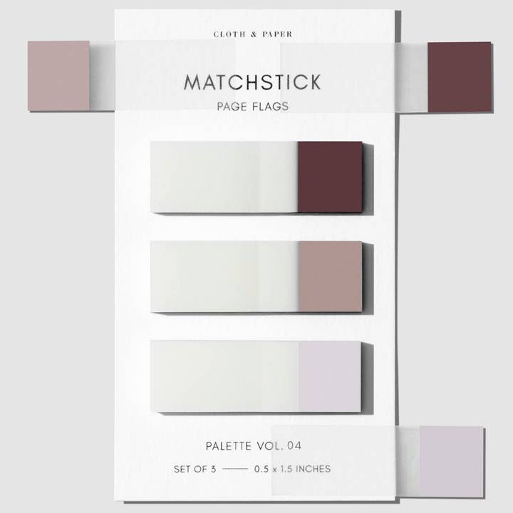 Cloth & Paper – Engroshandel Klistermærke – Matchstick Side Flag Sæt11