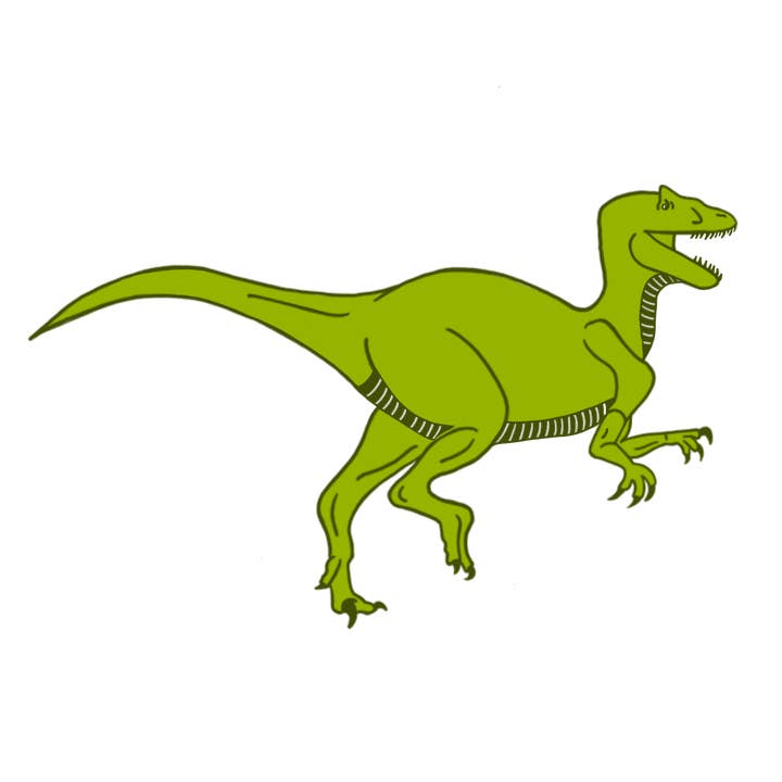 Dinosaur Allosaurus Sticker for wholesale by Fount Paper