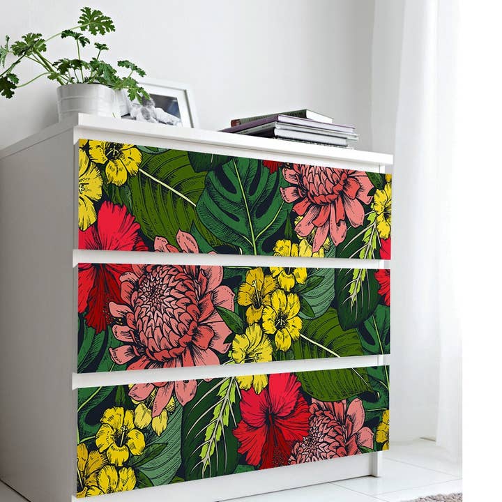 Bunte Blätter, tropisches Dekor, Tapete, Tropical Le für den Großhandel von KUARKI