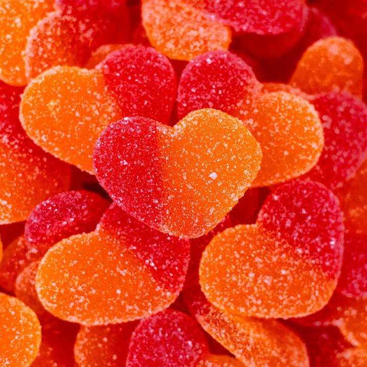 Corações de pêssego açucarado Vidal US 4.40lbs por atacado de Sweetish- Swedish Candy Wholesale