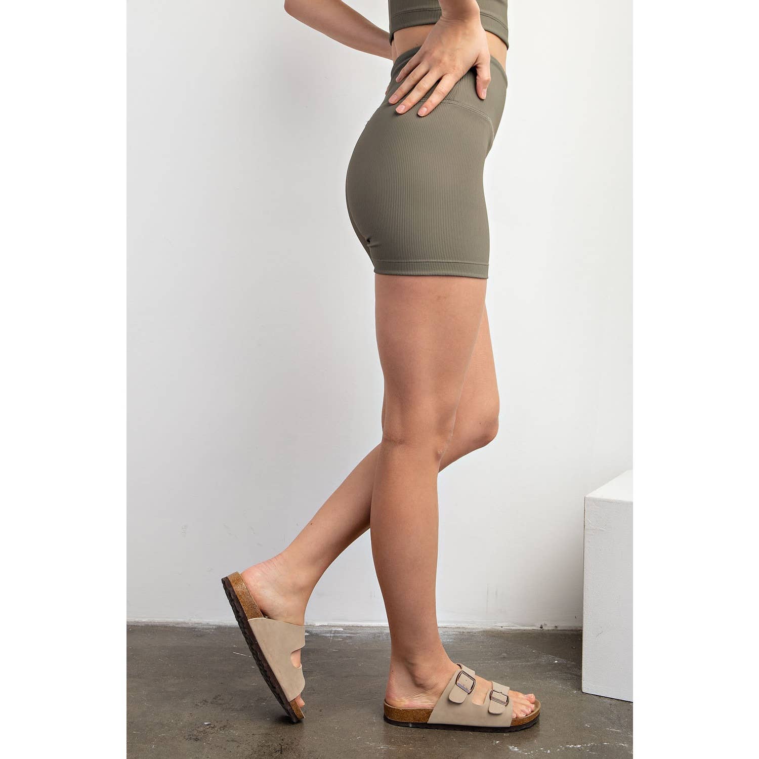 Rae Mode - Wholesale Athletic Shorts - Women's - NYLON RIB BIKER PANT WITH SIDE POCKETS19