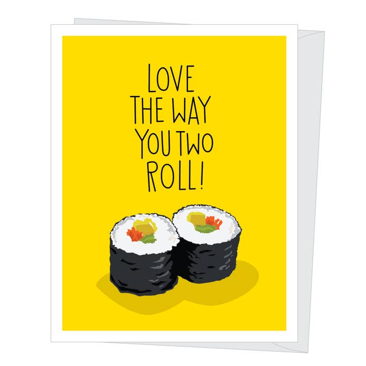 Cartão de aniversário de sushi por atacado de Apartment 2 Cards