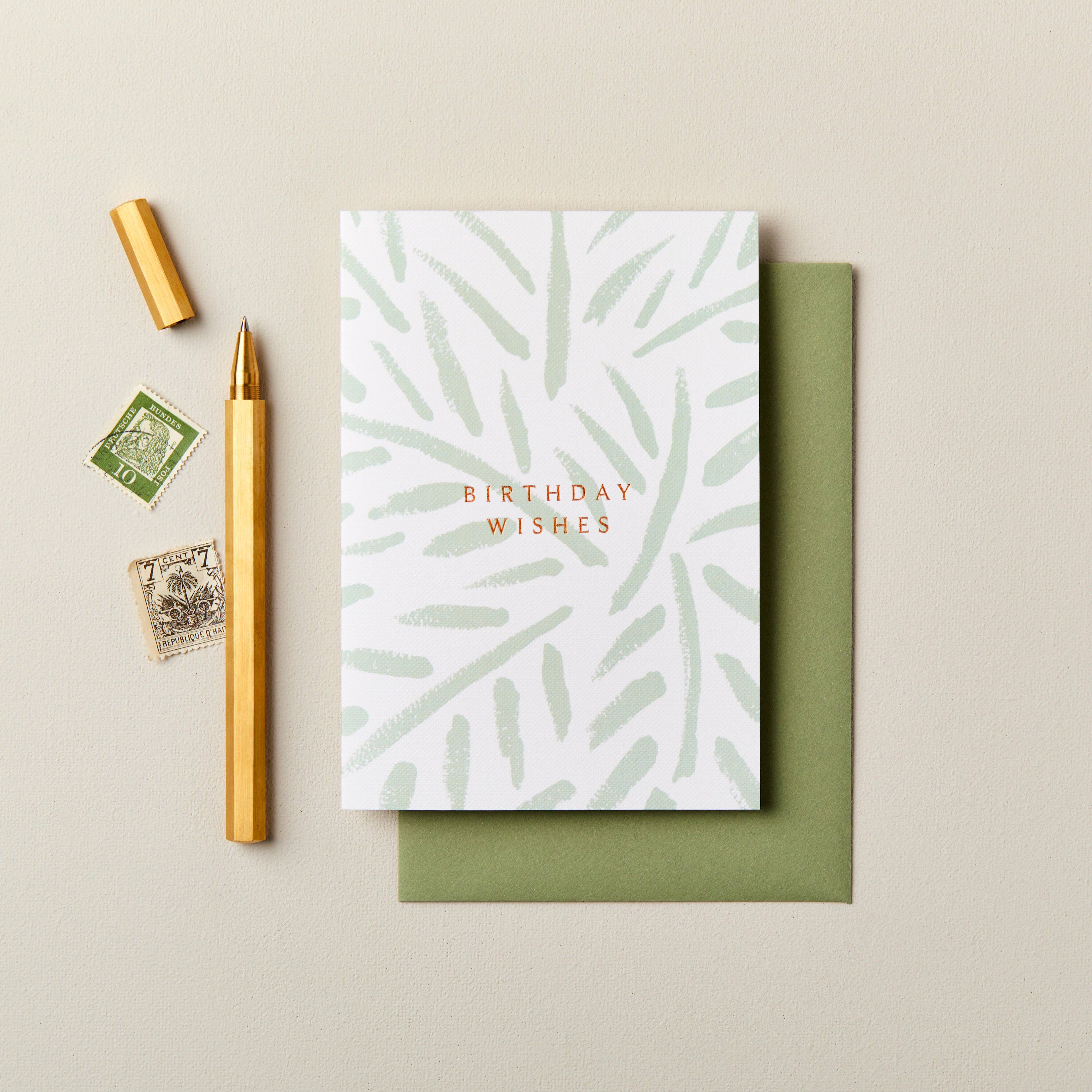 Ink & Bloom - Vente Cartes d'anniversaire - Carte d'anniversaire tropicale | Carte d'anniversaire moderne | Carte féminine