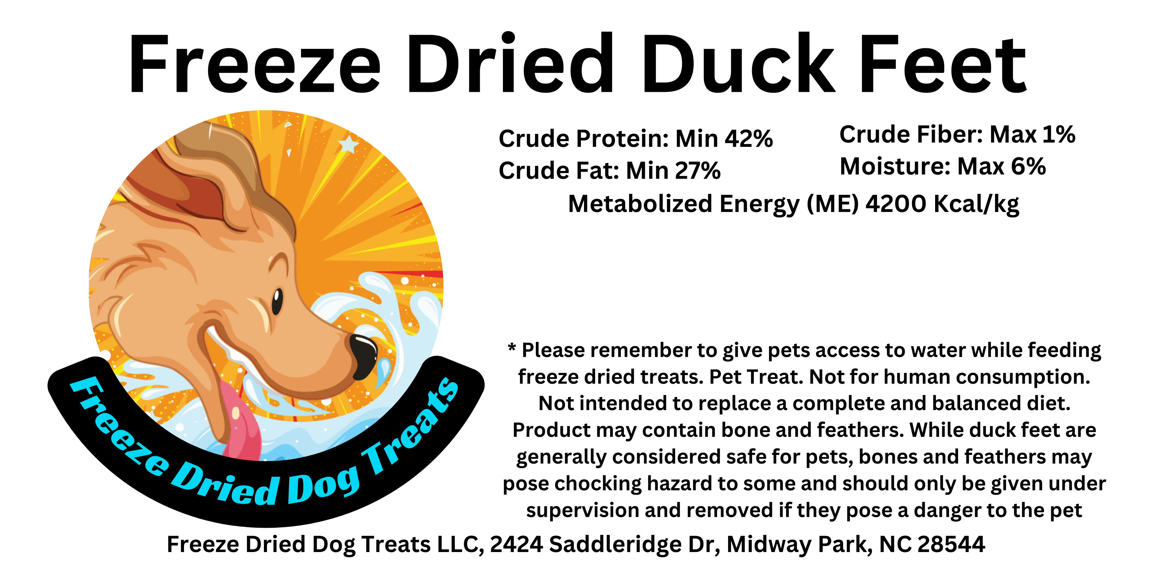 Frost Fang LLC - Wholesale Pet Treats - Dog - Dog Treat Freeze Dried Duck Feet 50ct1
