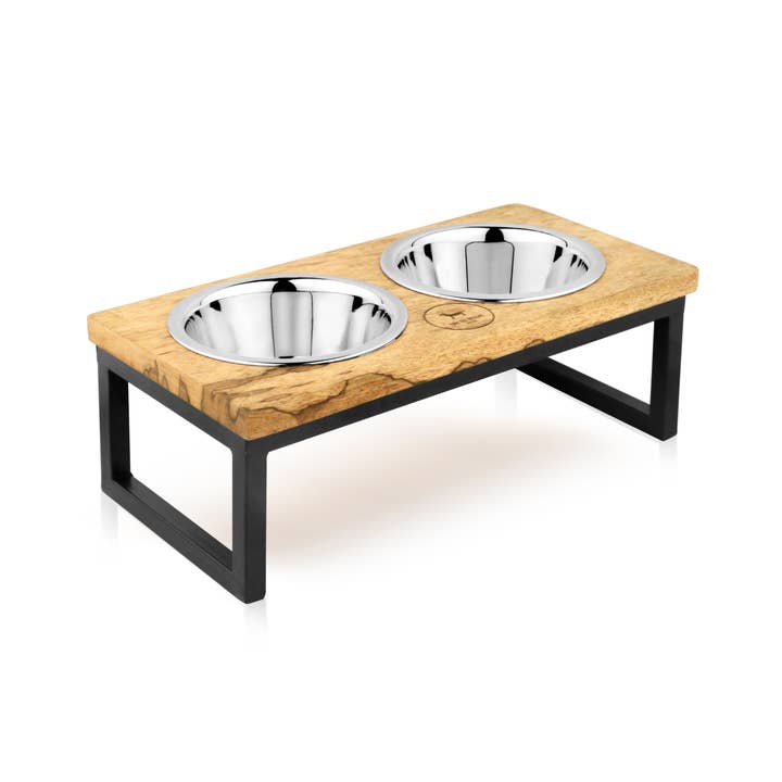 Park Life Designs - Wholesale Pet Bowl - Cat/Dog - Hearth and Haven Elevated Pet Bowl Set - Modern Design