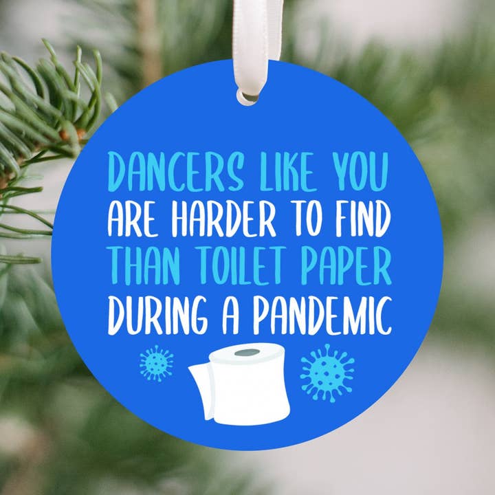 Dancers Pandemic Christmas Ornament for wholesale by cuteful creationz
