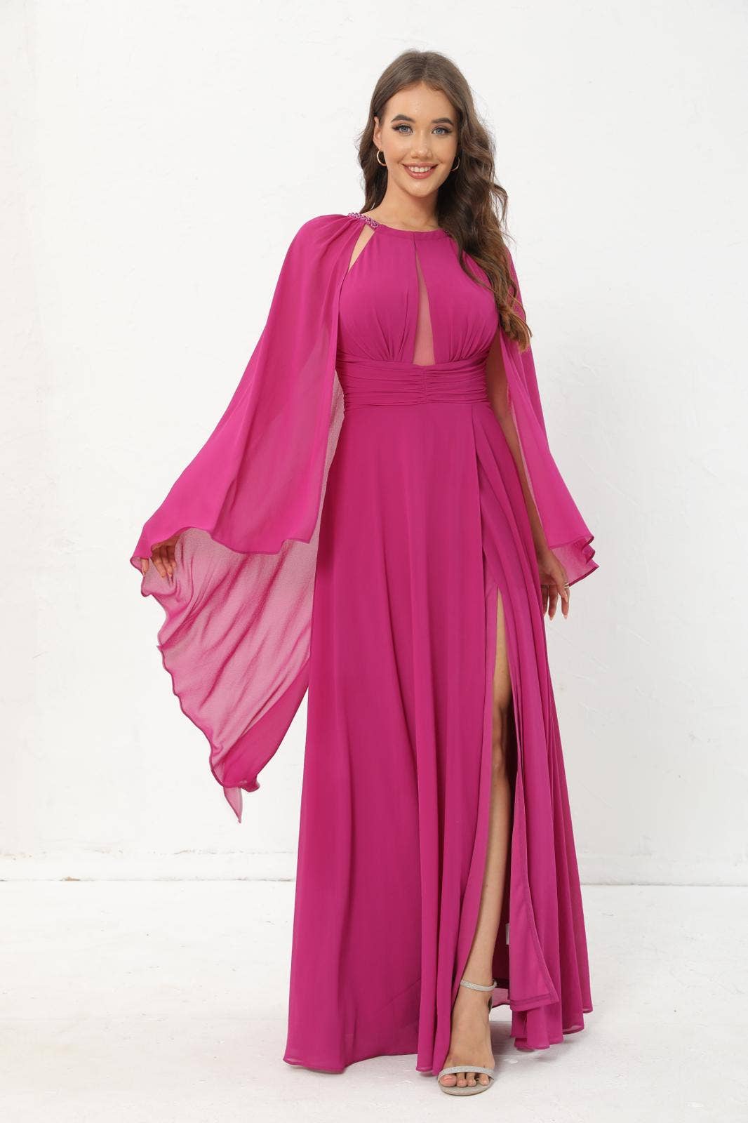 Lucas & Emma - Sarl RJ & co – wholesale Gown – Women's – Magassar 2522 cocktail ceremony dress with veil0