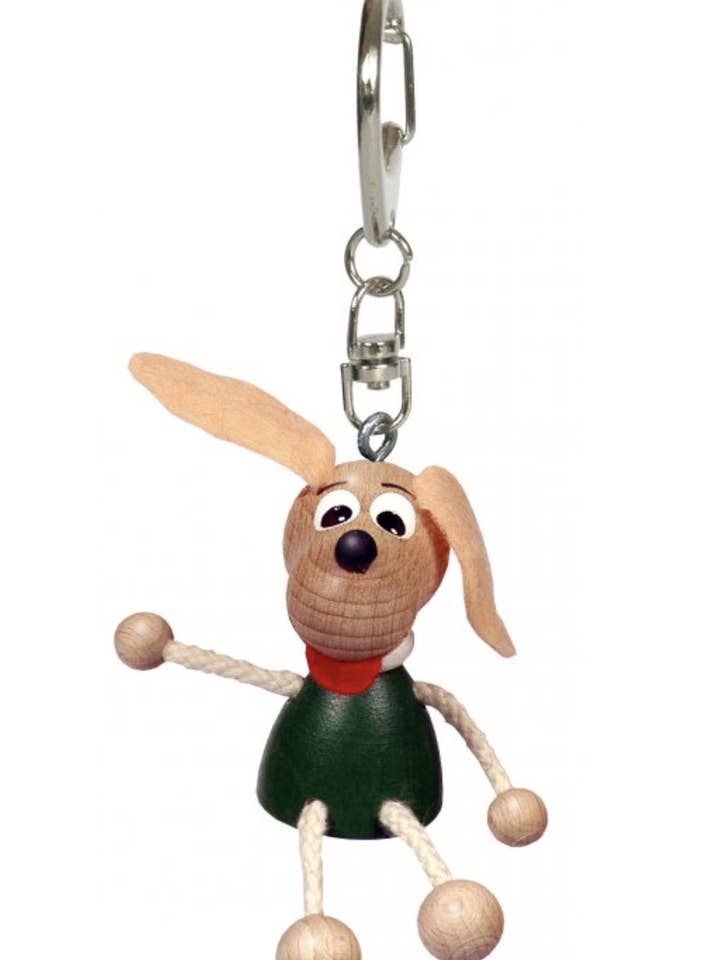 Wooden Keychain - Dachshund - Handcrafted for wholesale by Toywood