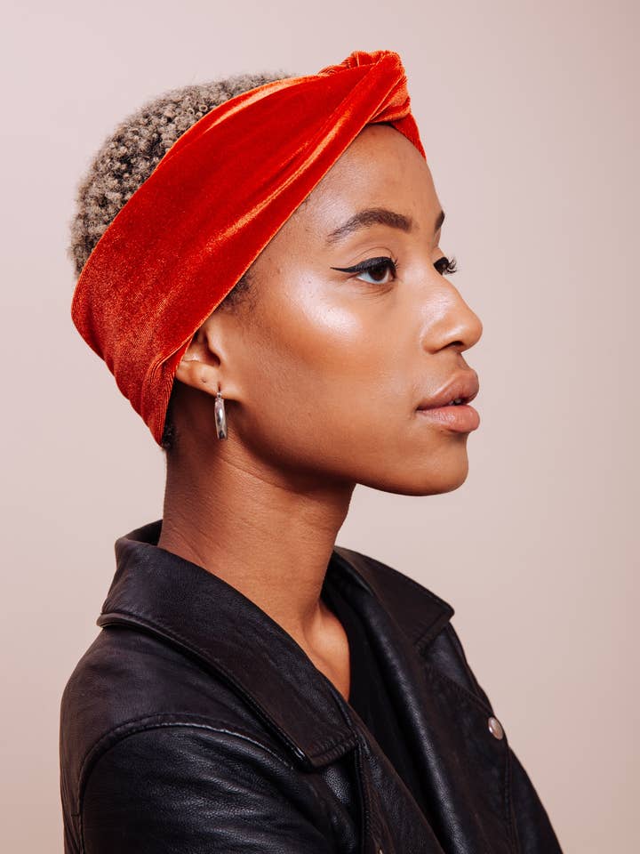 Velvet Sienna Turban Headband for wholesale by I'm With The Band