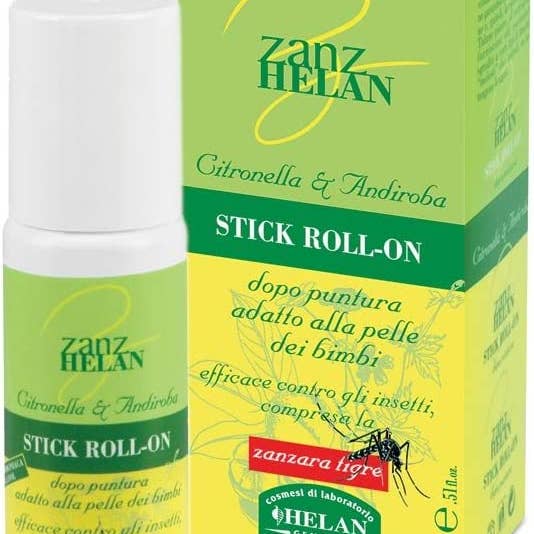 ZanzHelan Stick Roll-on Dopopuntura - Senza Alcool - Senza Ammoniaca -15 ml per la vendita all'ingrosso da parte di Radici Erboristeria e Benessere
