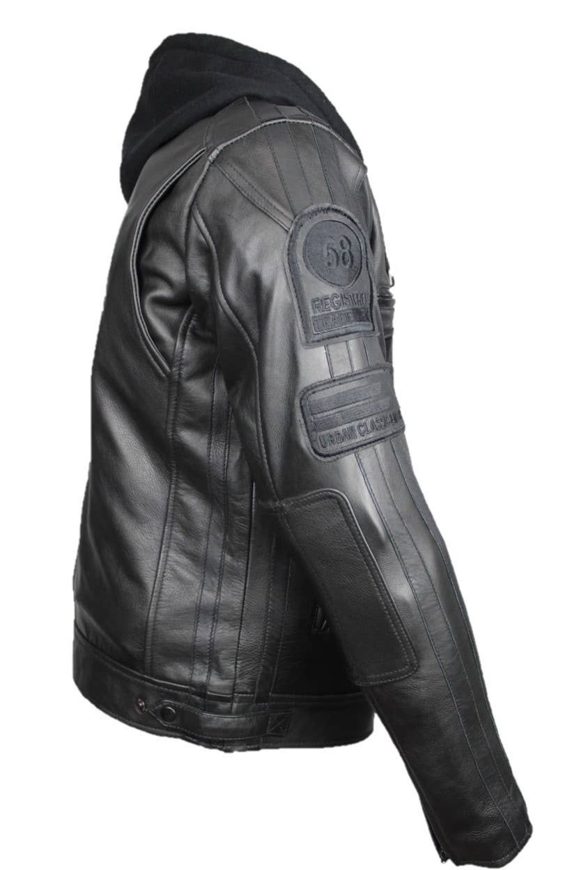 Urban 5884 Amsterdam | Leather jackets - Vendita all'ingrosso Giacca in pelle - Uomo - URBAN 5884 - GIACCA MOTO UOMO FIFTY EIGHT20