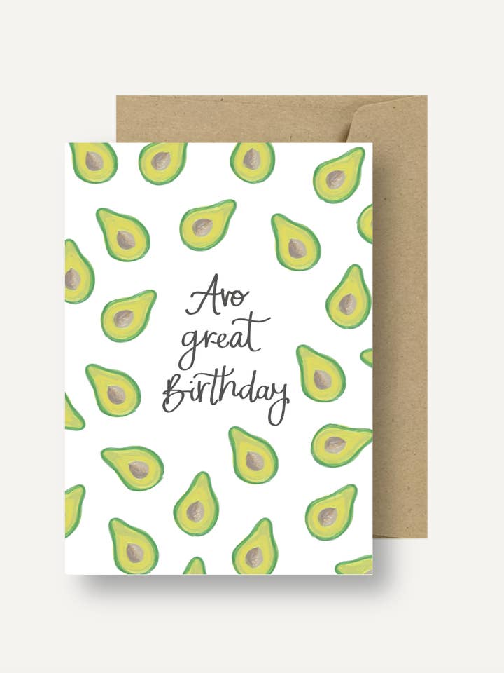 Avo Happy Birthday // 4 Pk of Cards for wholesale by treasureinventory
