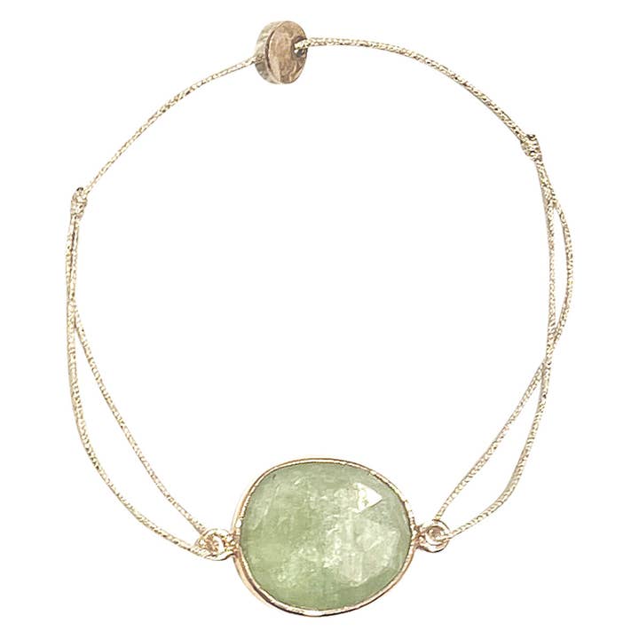 Sophie Deschamps Bijoux - Wholesale Charm/Dangle Bracelet - MIRA BRACELET, sapphire set with gold plated (BHOMM)