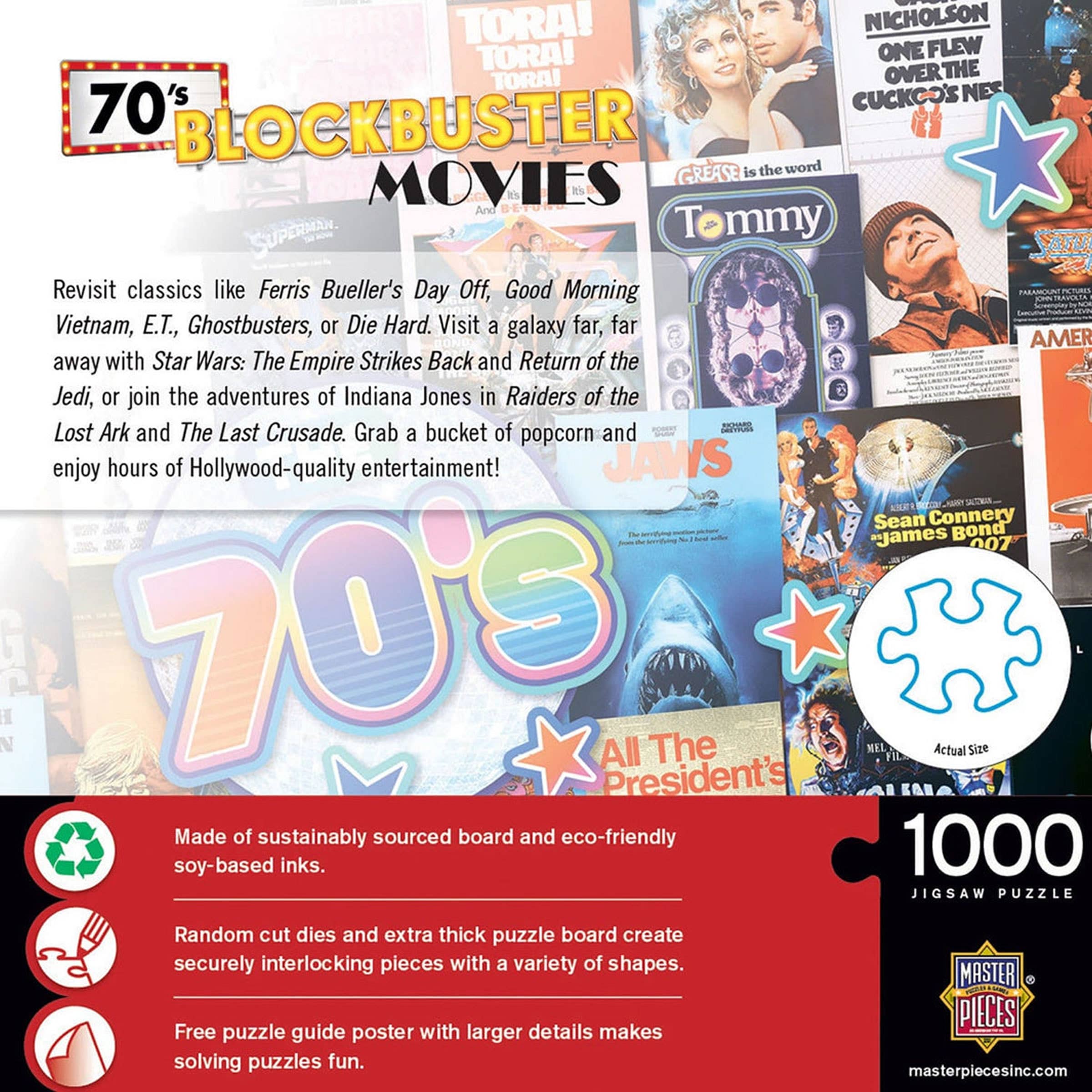 Hobby-lines – wholesale Puzzle – Adult – Blockbuster Movies - 70's 1000pc Puzzle | MSP-722021