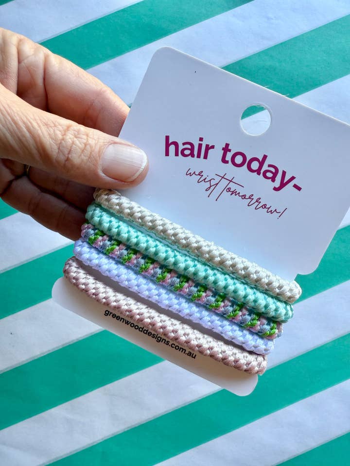 Hair Elastics Pack - Gelato for wholesale by Greenwood Designs