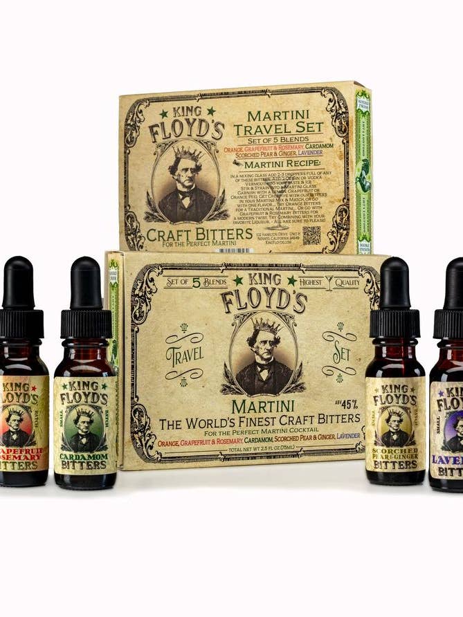 KING FLOYD'S Craft Bitters Martini Travel Set for wholesale by King Floyd’s