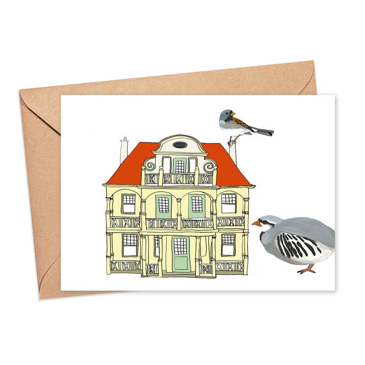 Cartão de hóspedes da casa por atacado de Screech Owl Design