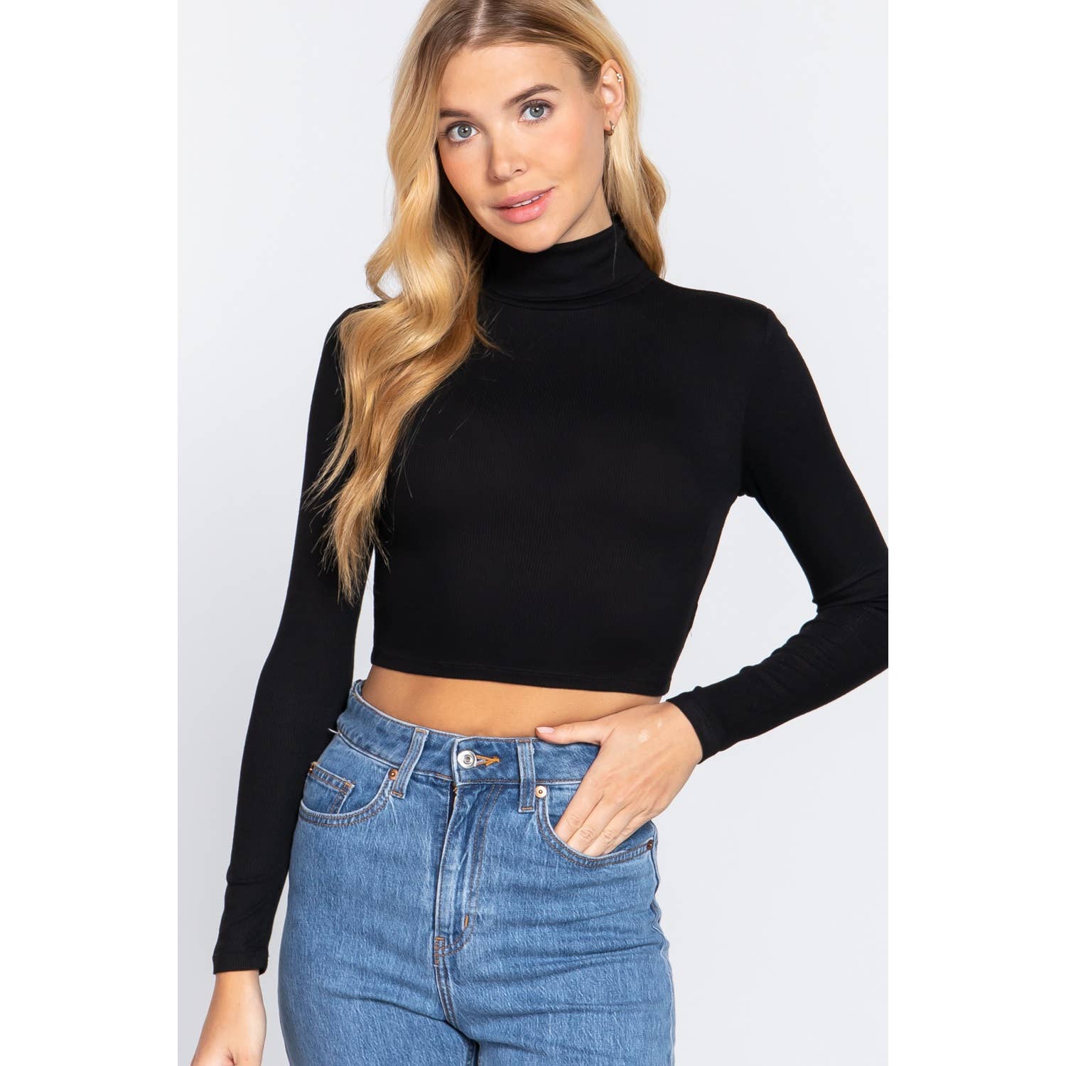 HiteJeans - Venta al por mayor Jersey de punto - Mujer - TOP CORTO DE CUELLO ALTO0