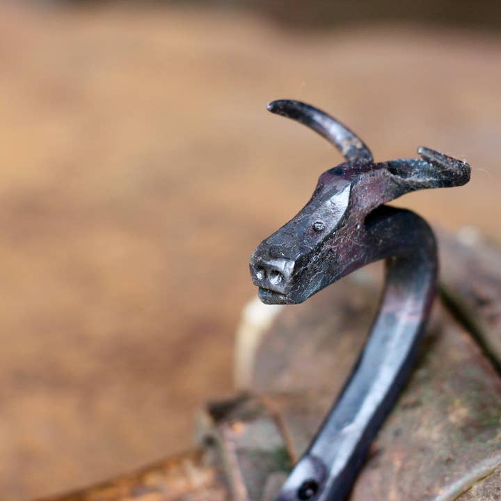 Animal Hook - Bull for wholesale by Wicks Forge