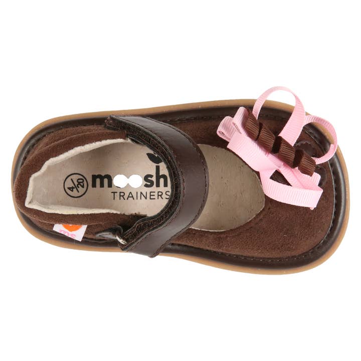 Mooshu Trainers – wholesale Slip-on trainers – Kids – Harlow Ultrasuede Mary Jane – Girls Toddler Squeaky Shoes5