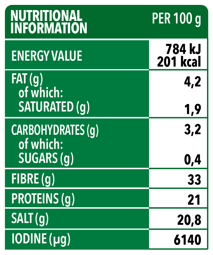Trevijano - Wholesale Dried/Dehydrated Vegetables - Prepared Food Wakame Seaweed 50g Vegan3