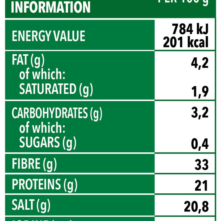 Trevijano - Vente Légumes secs/déshydratés - Aliments préparés Wakame Seaweed 50g Vegan3