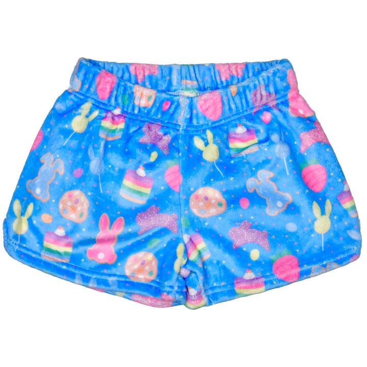 BUNNY SWEETS PLUSH SHORTS (LARGE - 14) for wholesale by Iscream