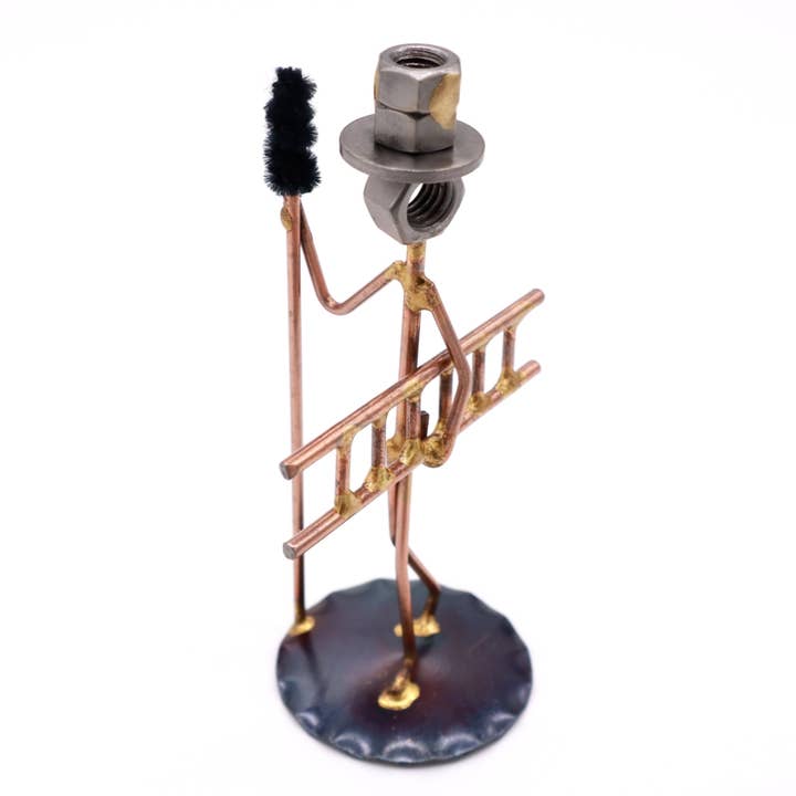 Figurine Ramoneur artisanale en métal unique pour la vente par Rock Creek Metal Craft